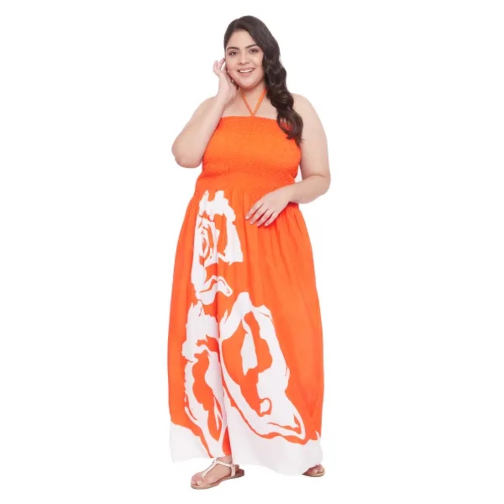 Gypsie Blu | Lightweight Flora Print Maxi Halter Tubedress | NWT - Picture 5 of 7